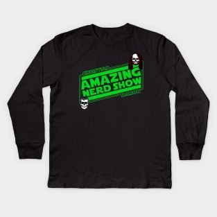 Ecto Green Amazing Nerd Show Logo Kids Long Sleeve T-Shirt